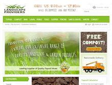 Tablet Screenshot of landscapeproviders.ie